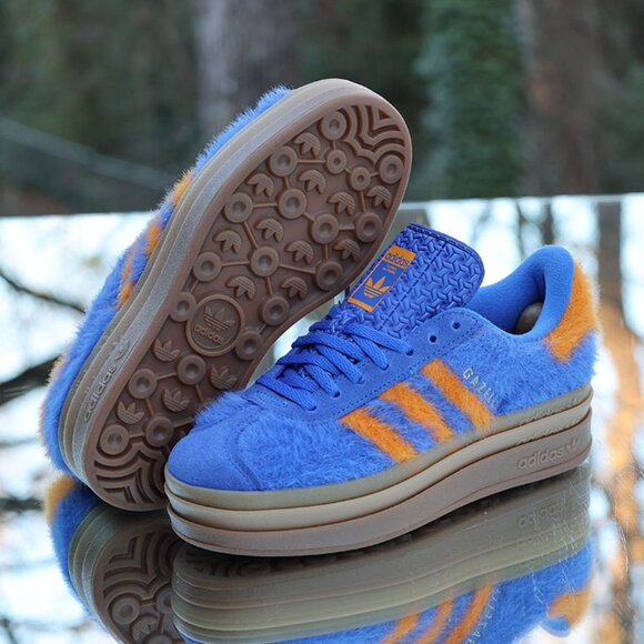 Adidas Gazelle Bold Hi Res Blue Orange - Picture 7 of 15